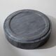 Large vintage marble bowl from the 1970s, dark grey.