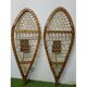 Pair of wooden snowshoes