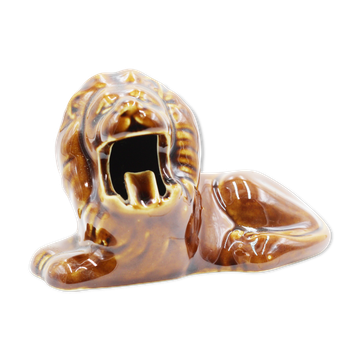 Ceramic lion ashtray
