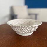 Openwork white ceramic bowl - Elegant and timeless centerpiece