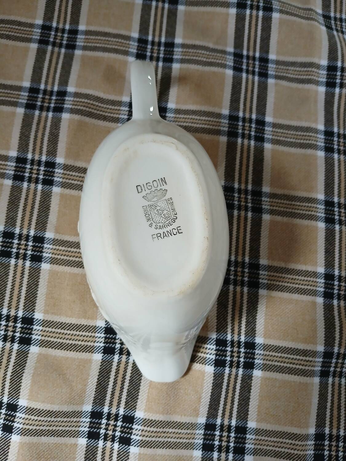 Antique sauce boat from Digoin and Sarreguemines