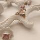 Large hand-painted gilded chandelier mangani ceramiche porcelain