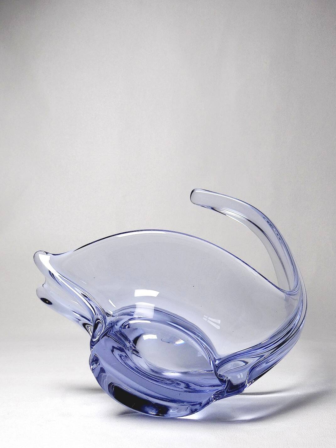 Purple crystal empty pocket cup free form 50s-60s