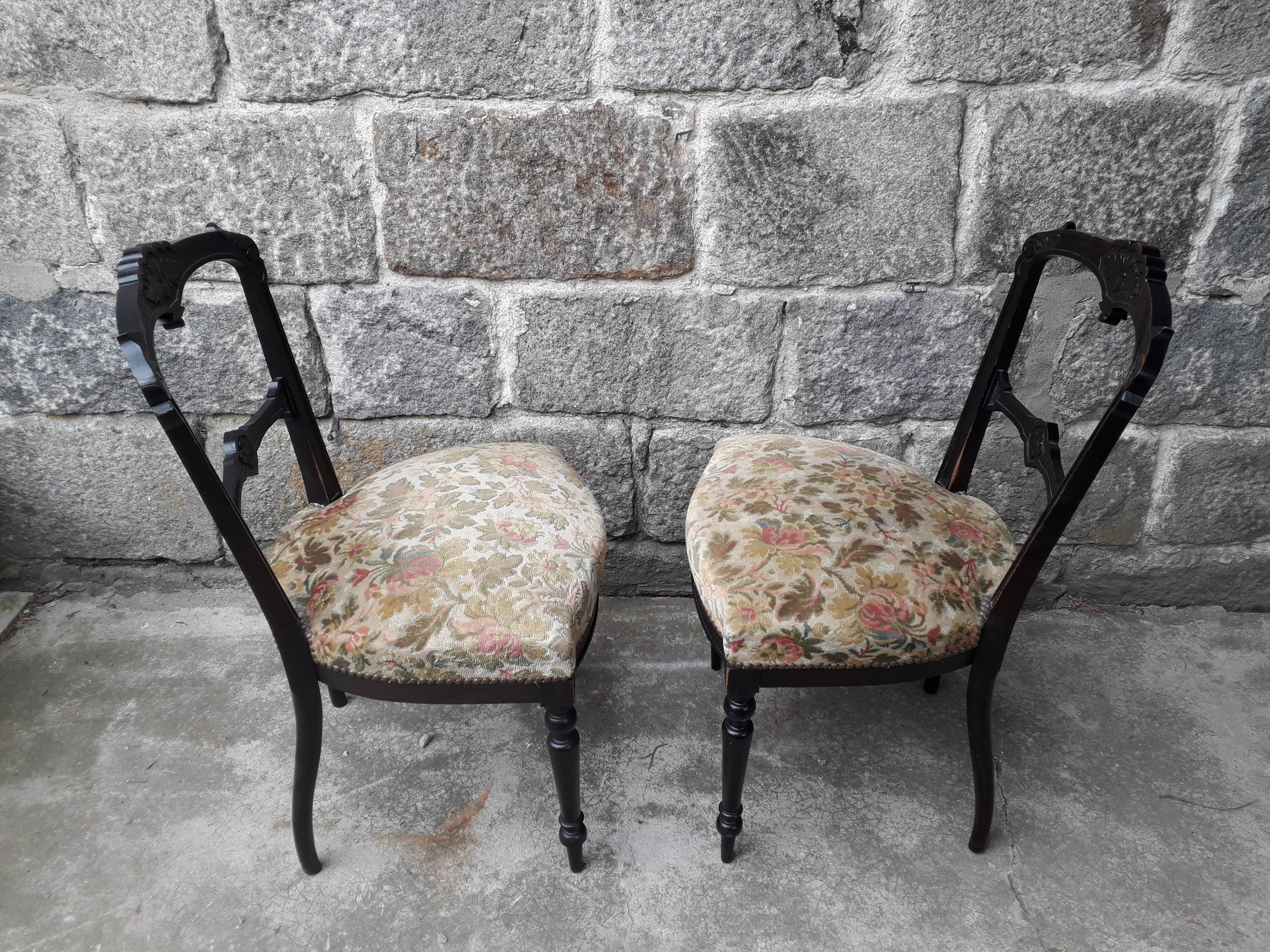 Pair of Napoleon III chairs