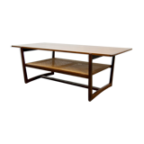 Coffee table teck & caning