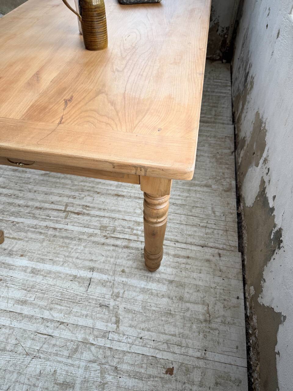 Table de ferme en merisier