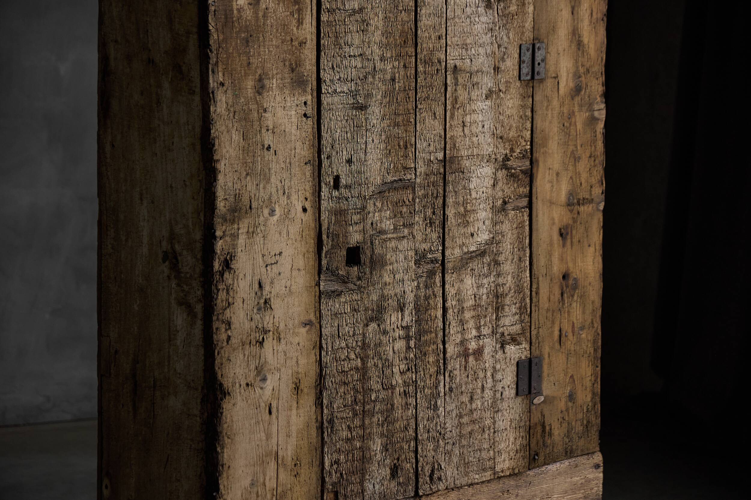 Rustic folk art cabinet, France, 19th century
