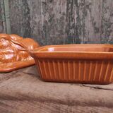 Vintage tureen for pâté rabbit shaped