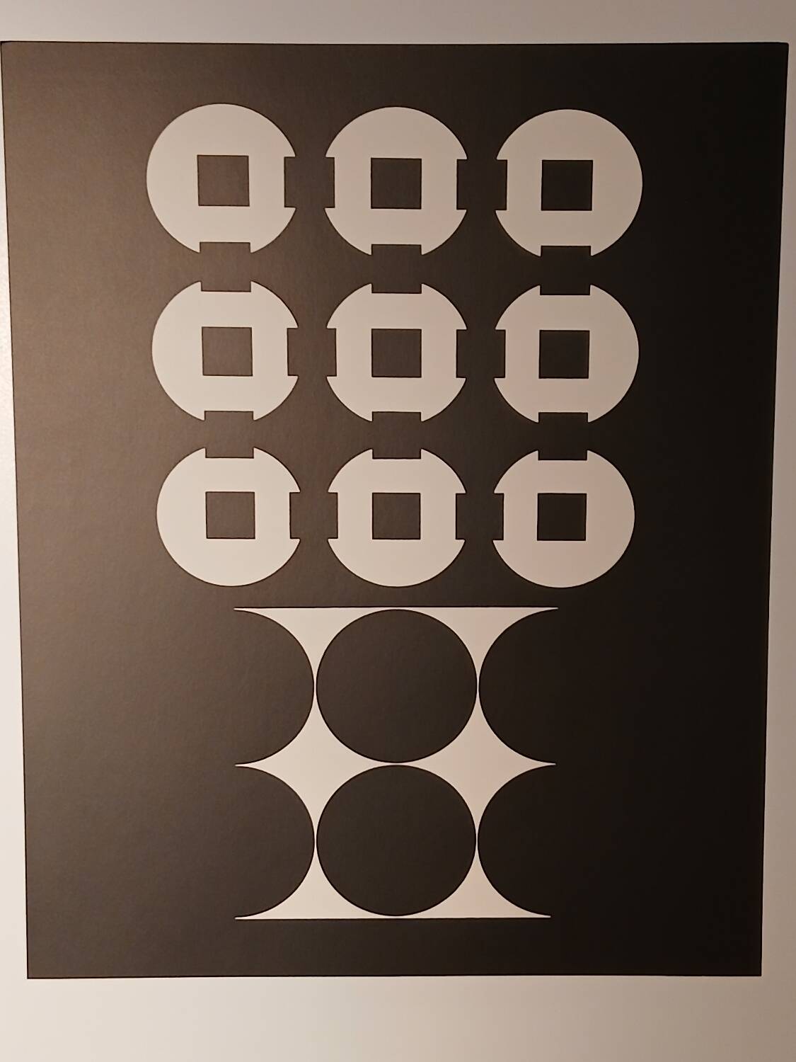 Victor Vasarely after a copscular work