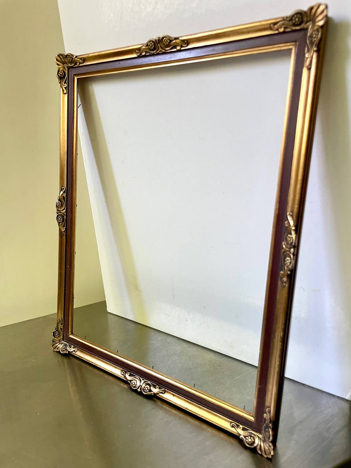 Antique Frame gilded wood 34 cm x 28 cm