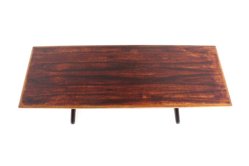 Rosewood / walnut coffee table 'Drachten' - mid century modern