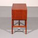 Vintage teak chest of drawers with leather handles by Fröseke Nybrofabrik