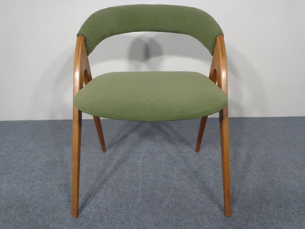Beech chair in green, 1960s