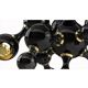 Brass and steel table lamp