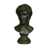 bust Apollo Greco Roman magnificent patina ancient bronze