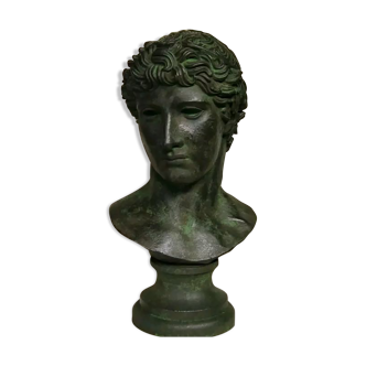 bust Apollo Greco Roman magnificent patina ancient bronze