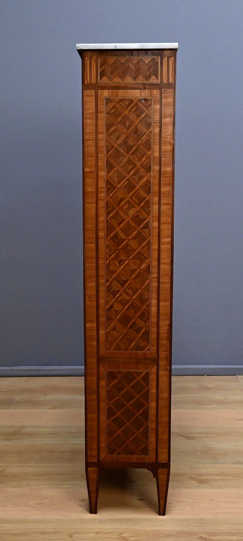 Small marquetry library, Louis XVI style – early 20th century