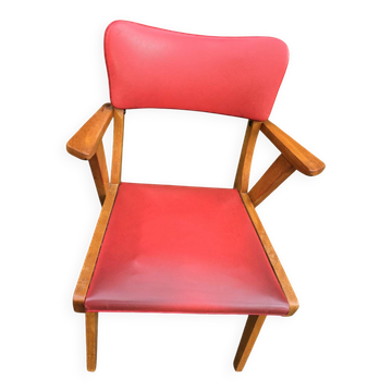 Fauteuil bridge  pieds  compas  1950
