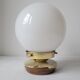 Onyx lamp and opaline wall lamps