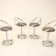 Pair of midcentury bar stools, italy 1970s