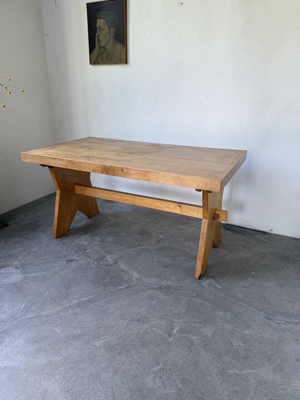 1950s beech mountain furniture table