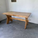 Table, mobilier de montagne en hêtre, 1950