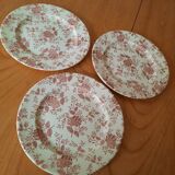 Assiettes à fleurs vintage
