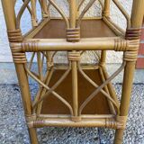 Vintage rattan shelf