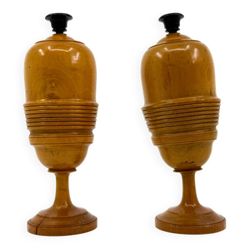 Magic trick vases • Turned boxwood • Napoleon III