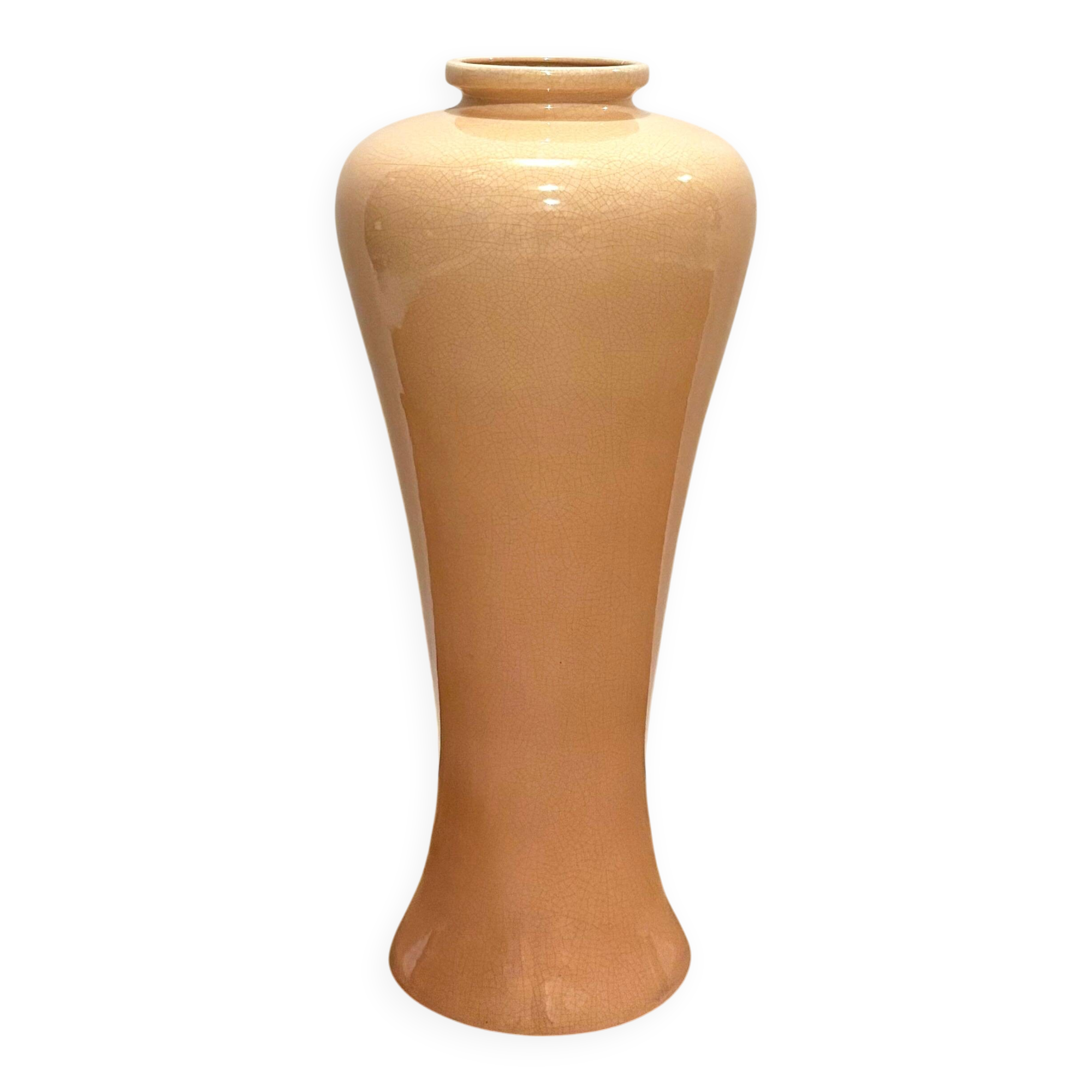 XXL pink ceramic vase