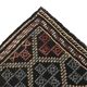 6x9 Pale Red & Yellow Geoemtric Kilim Rug, Handwoven Wool Antique Carpet