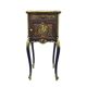 Classic revamped furniture – decorative blue and gold bedside table