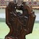 Pair of low 19th oak chairs