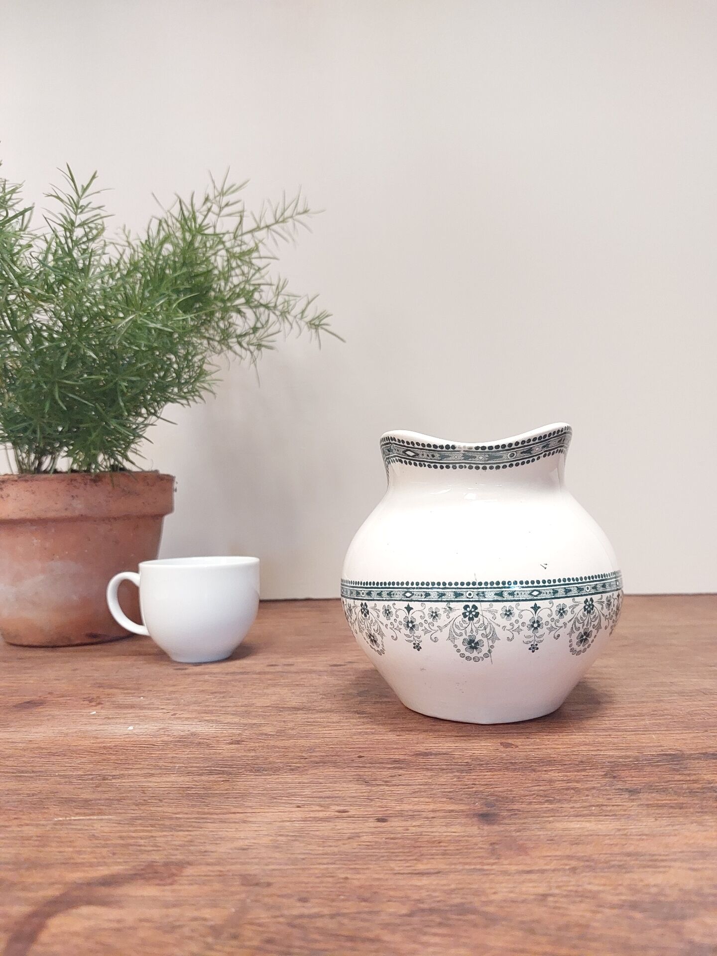 Old milk jug Moulin des Loups and Hamage