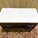 Dessert / Console in mahogany and marble in the Louis XVI style.