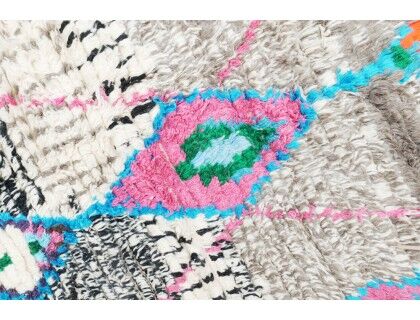 Colorful Berber carpet 229 x 138cm