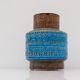 Vintage Rimini Blue Ceramic Vase by Aldo Londi for Bitossi, Italy, 1960s