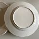 Set de 4 assiettes de Mougins en terre émaillée blanche à godrons