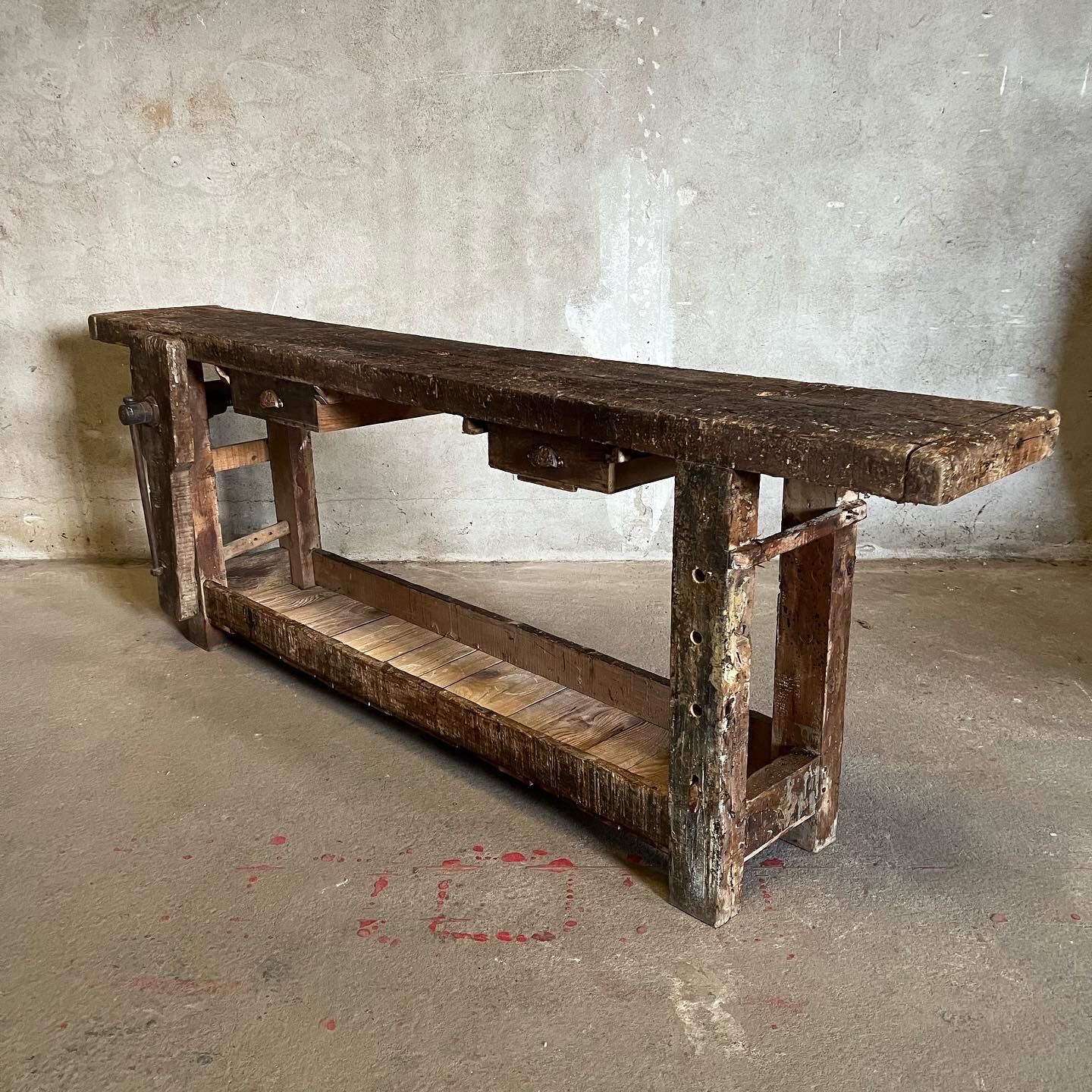 Old carpenter's workbench