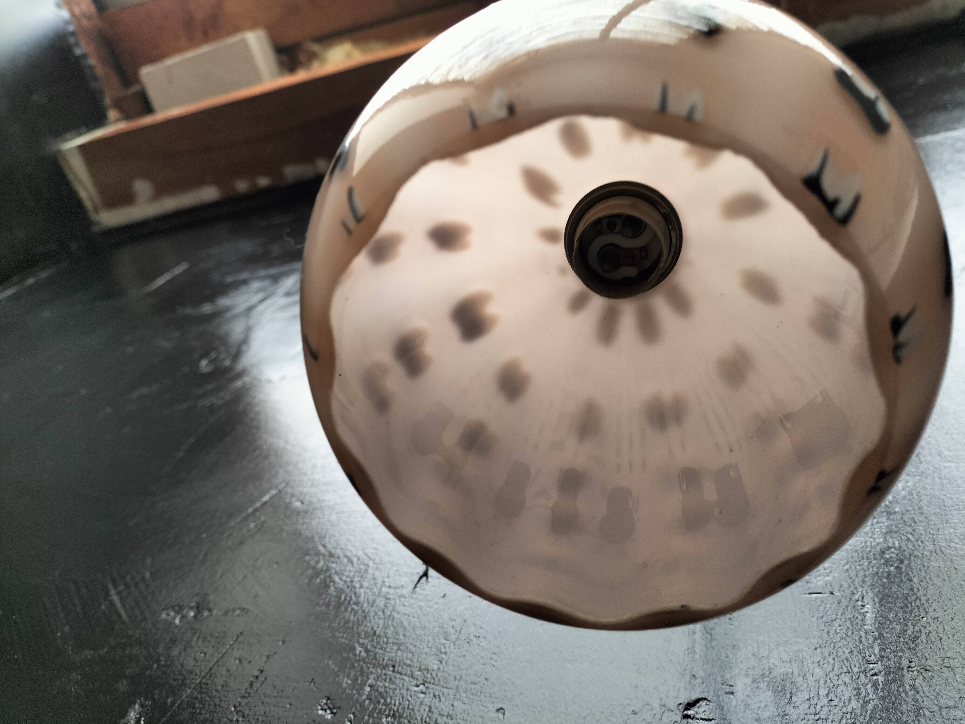 Opaline pendant light