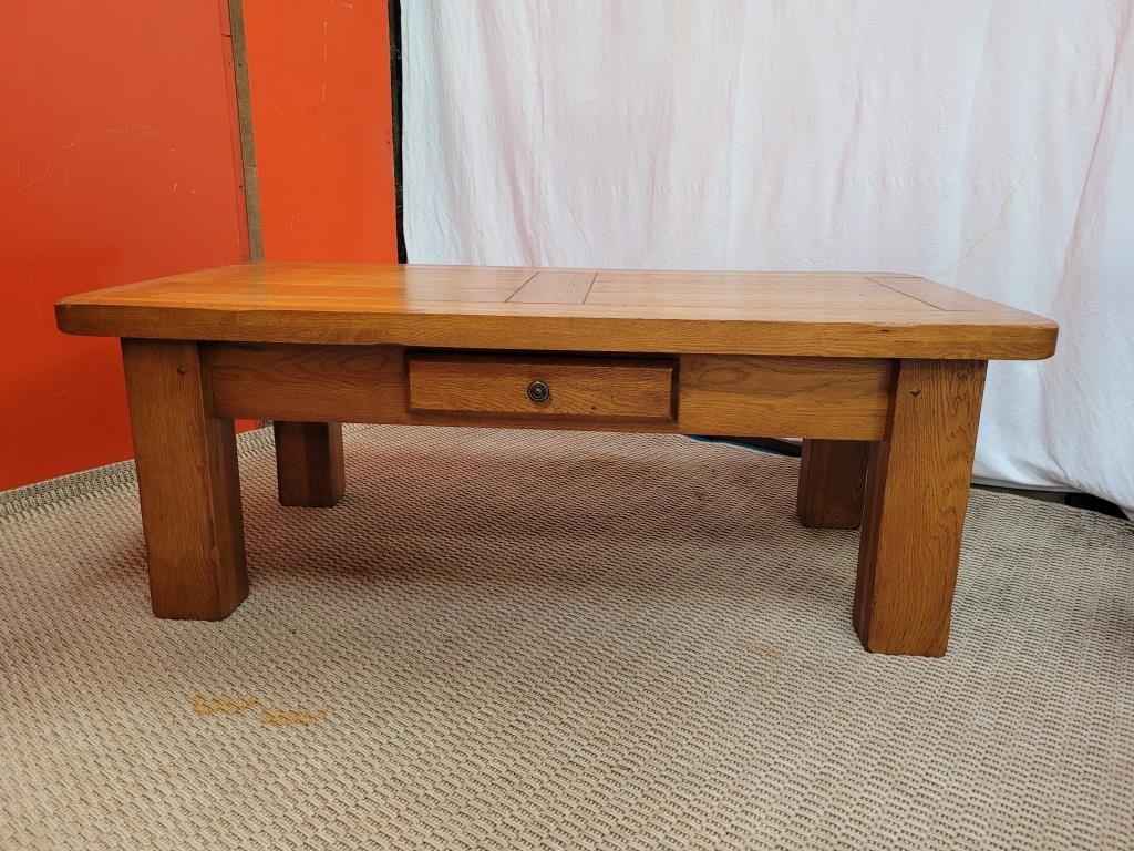 Solid elm coffee table
