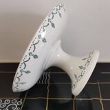Compotier en terre de fer Gien motif guirlande verte 1900-1930