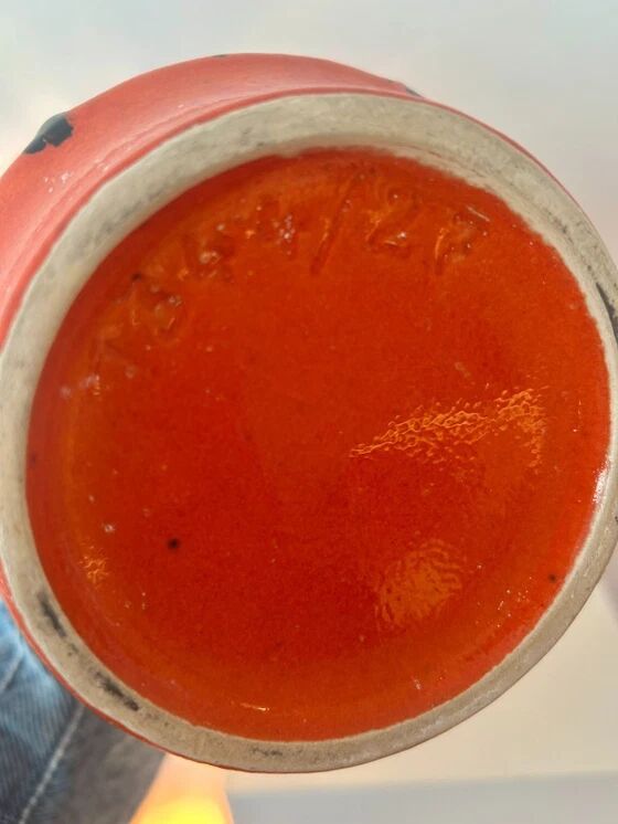 Atmospheric table lamp upcycled from Übelacker ceramic vase.