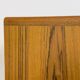 Low Teak Sideboard with Tambour Doors from CFC Silkeborg, 1970s