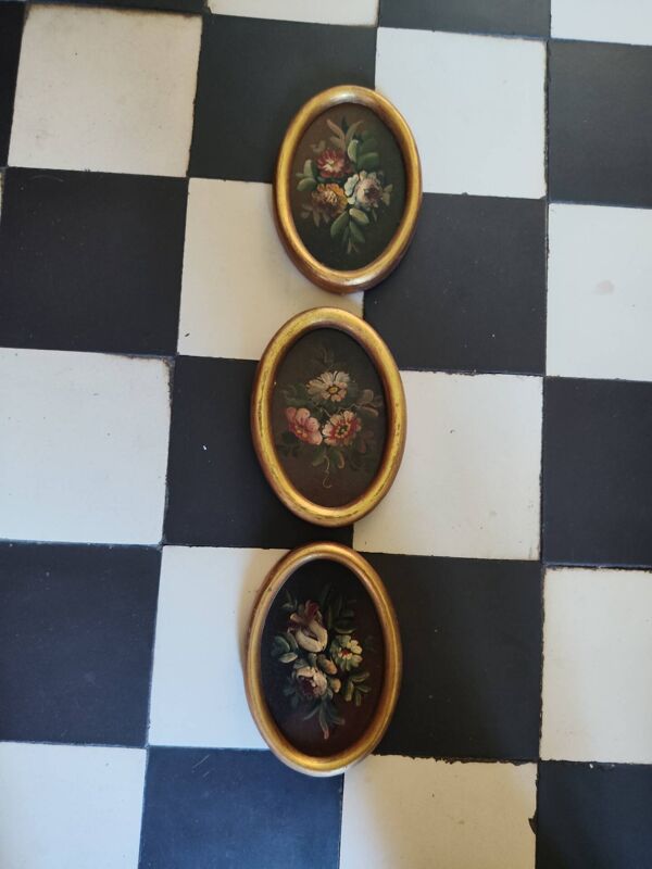3 tableaux nature morte
