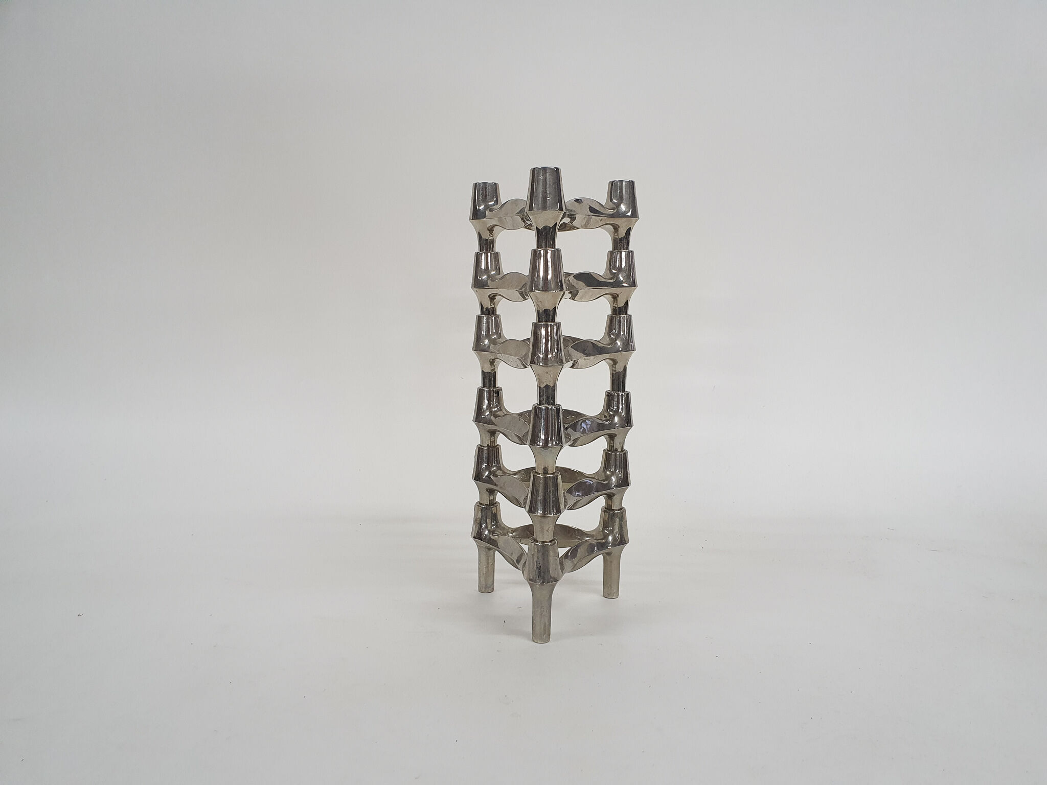 Set of six Ceasar Stoffi and Fritz Nagel for Quist candle holders, Germany 1950's