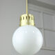 Mid-century modern opaline pendant lamp