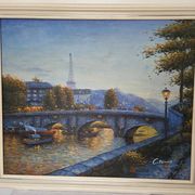 Peinture de Paris signée C.Timma paysage