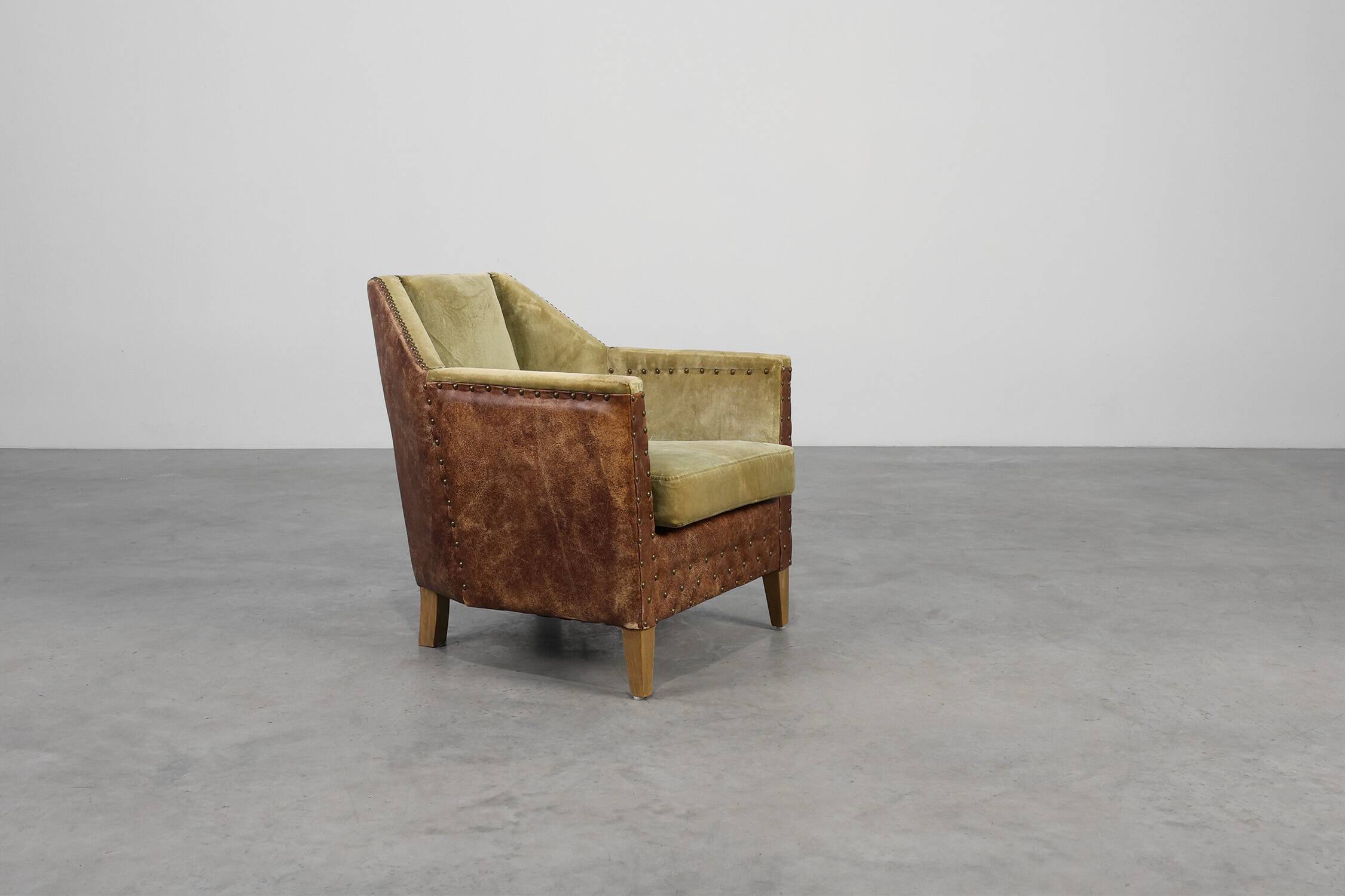 Sculptural Art Deco Armchair, France 1930s