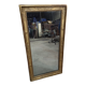 Restoration period gilt mirror in wood and stucco, 119x63 cm